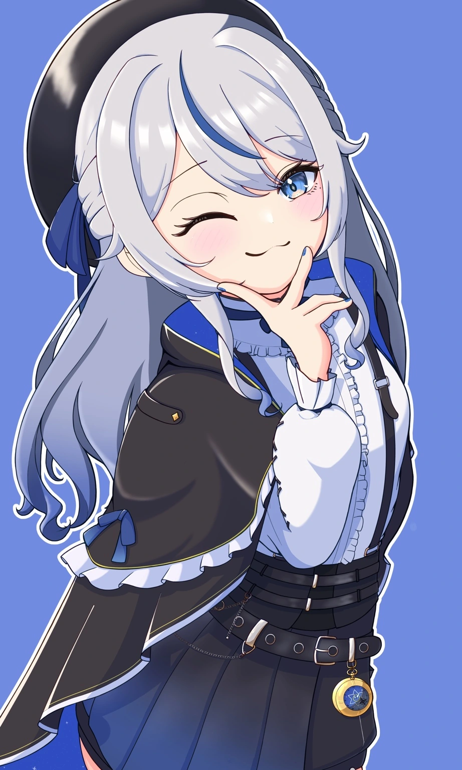ウインクしているるるてぃかのファンアート